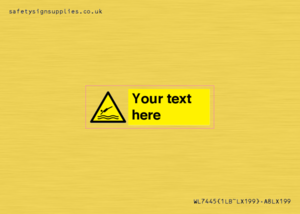 Custom Warning diving area